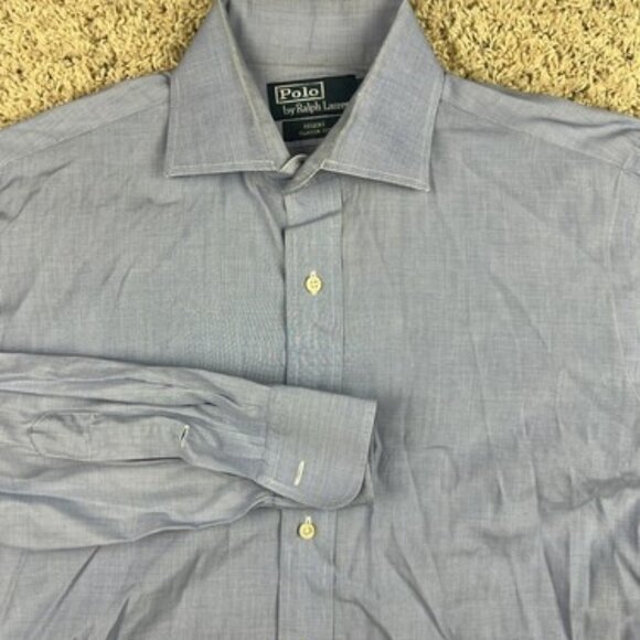 Polo Ralph Lauren Regent Classic Fit Long Sleeve Button Up Shirt Blue 16 32/33 - Picture 1 of 7